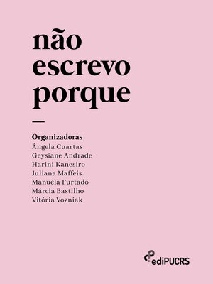 cover image of Não escrevo porque